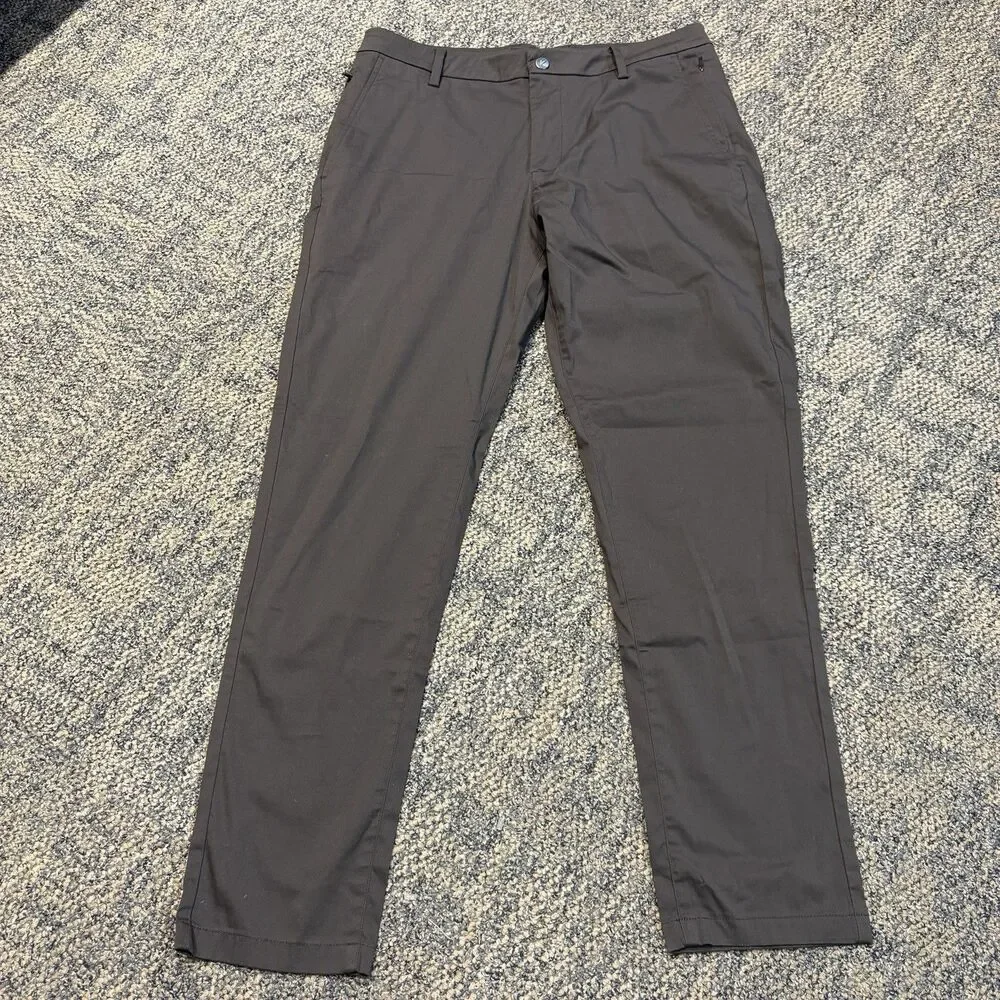 Birddogs Cotton Pants Mens 34X30 Gray Boomstick Chino Slim Casual Stretch